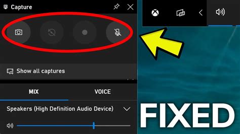 windows game bar unable to record .